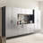 Series Wall Mounted Metal File Cabinet - 32"W X 28"H 20"D, Metallic Grey, , Heat & Water , Edge Banding For Mounting Effortless