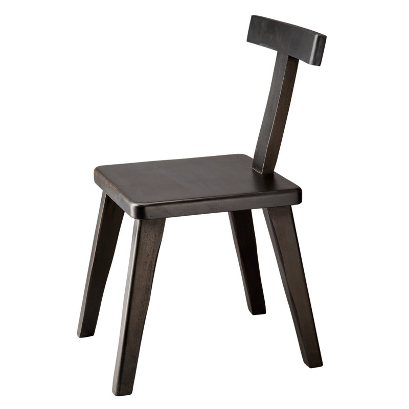 Parlor Solid Wood Dining Chair, Black