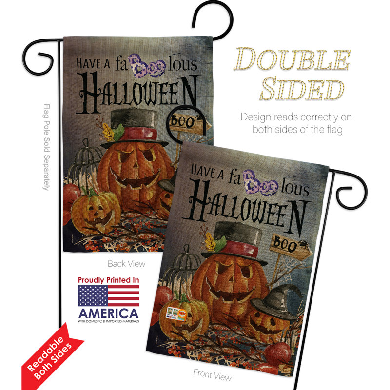 Decorah The Holiday AisleÂ® G162068-Db Fabulous Burlap : DÃ©coration d'automne et d'Halloween, format vertical, 33 cm x 47 cm, pour le jardin