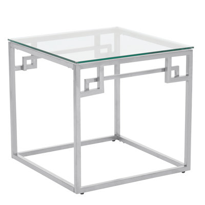 Allure Glass Top End Table