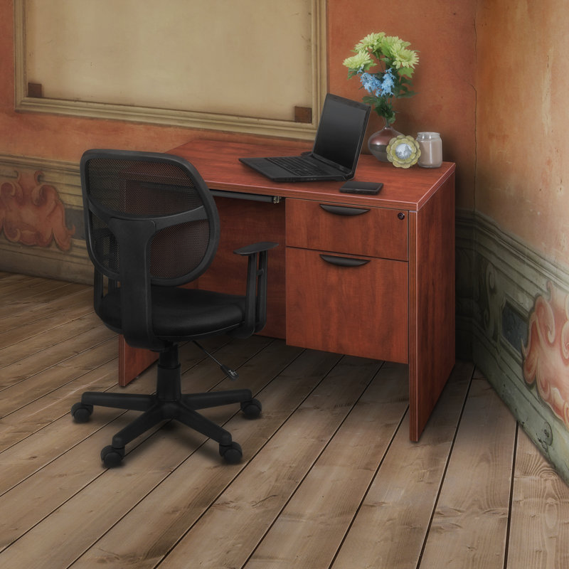 Regency Legacy Executive Desk with Single Pedestal Drawer Unit, Cherry