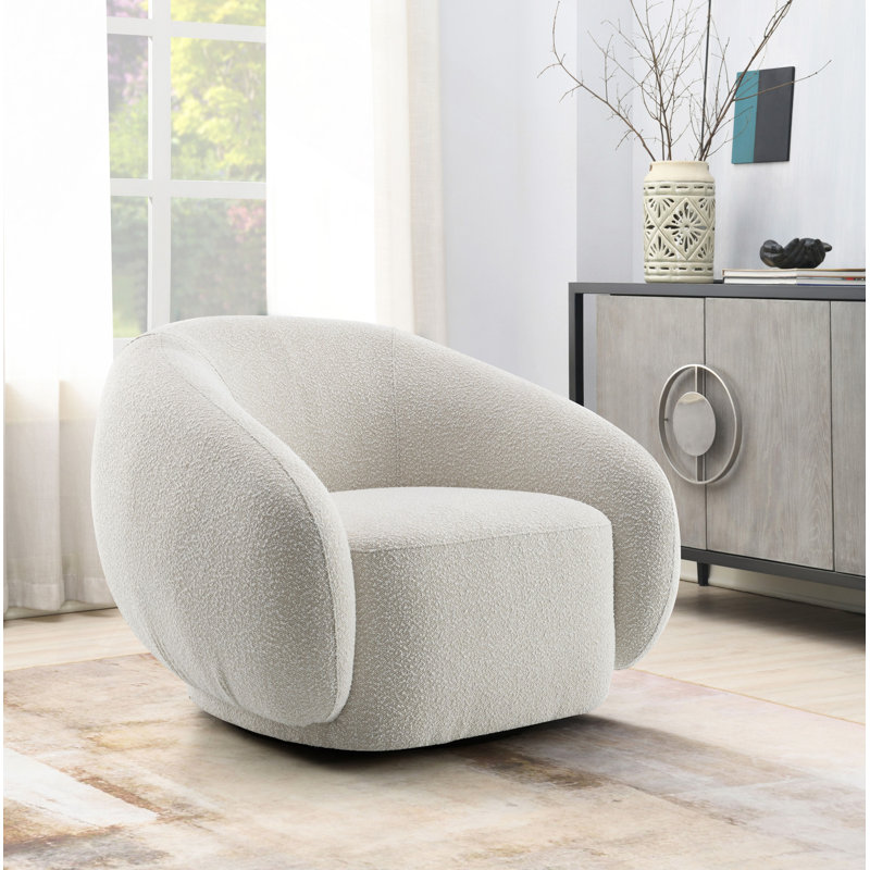 Chaise Isabel Chavira avec pivot, Beige