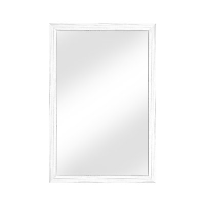 Tempered Glass Wall-Mounted Mirror, Shatter-Resistant Reinforced Design, Vertical/Horizontal Hanging Installation