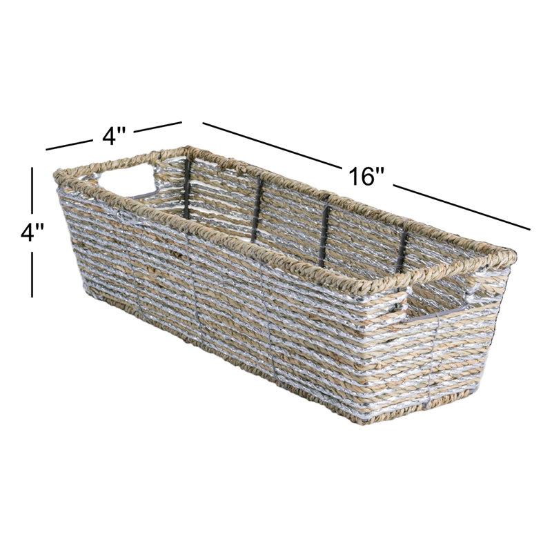 Panier en osier trapézoïdal