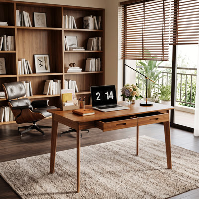 Bureau en bois Latwon