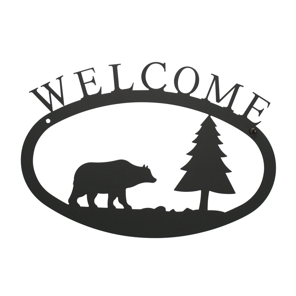 Miracle Bear and Pine Welcome Sign Loon Peak® 