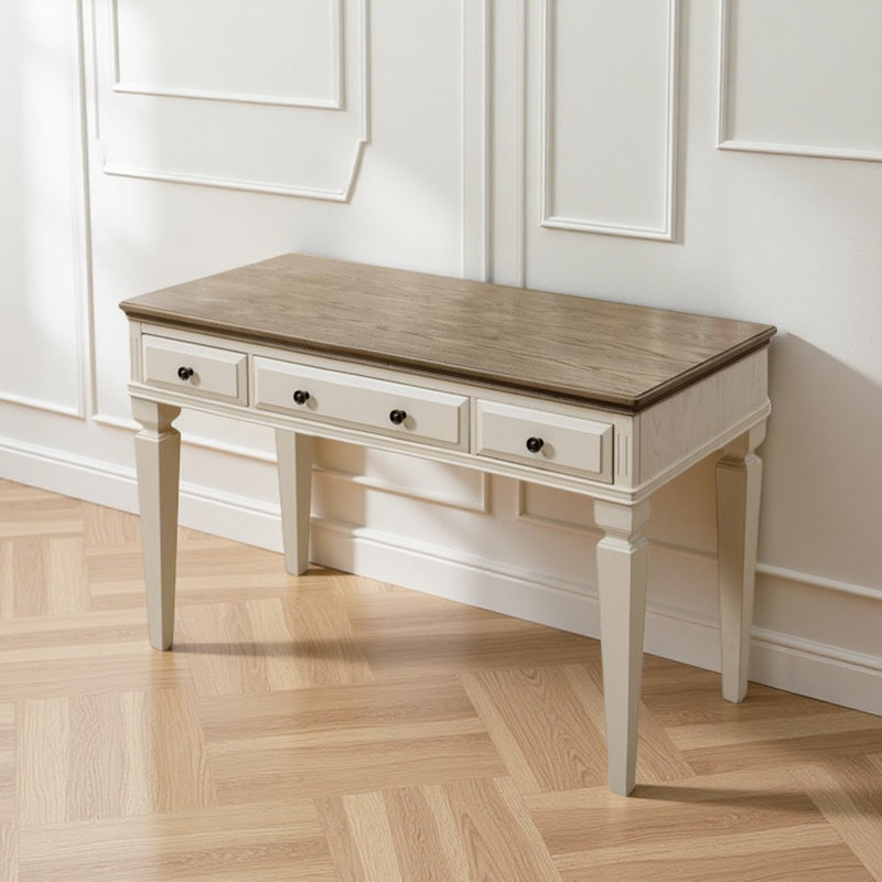 Bureau en bois massif, H 31,5 po x l 47,24 po x P 23,62 po