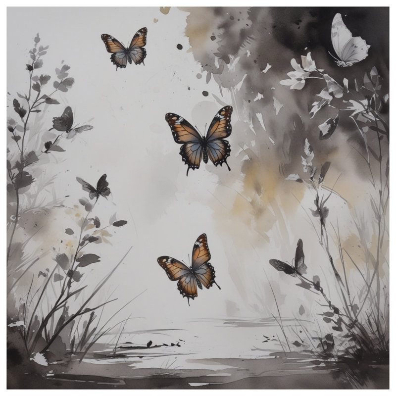 Papillons dans la nature Housses de couette, Lit simple