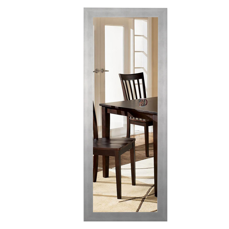 Flat Wall Mirror, 52" H x 32" W, Silver