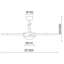 Ligia 132cm Ceiling Fan with LED Lights
