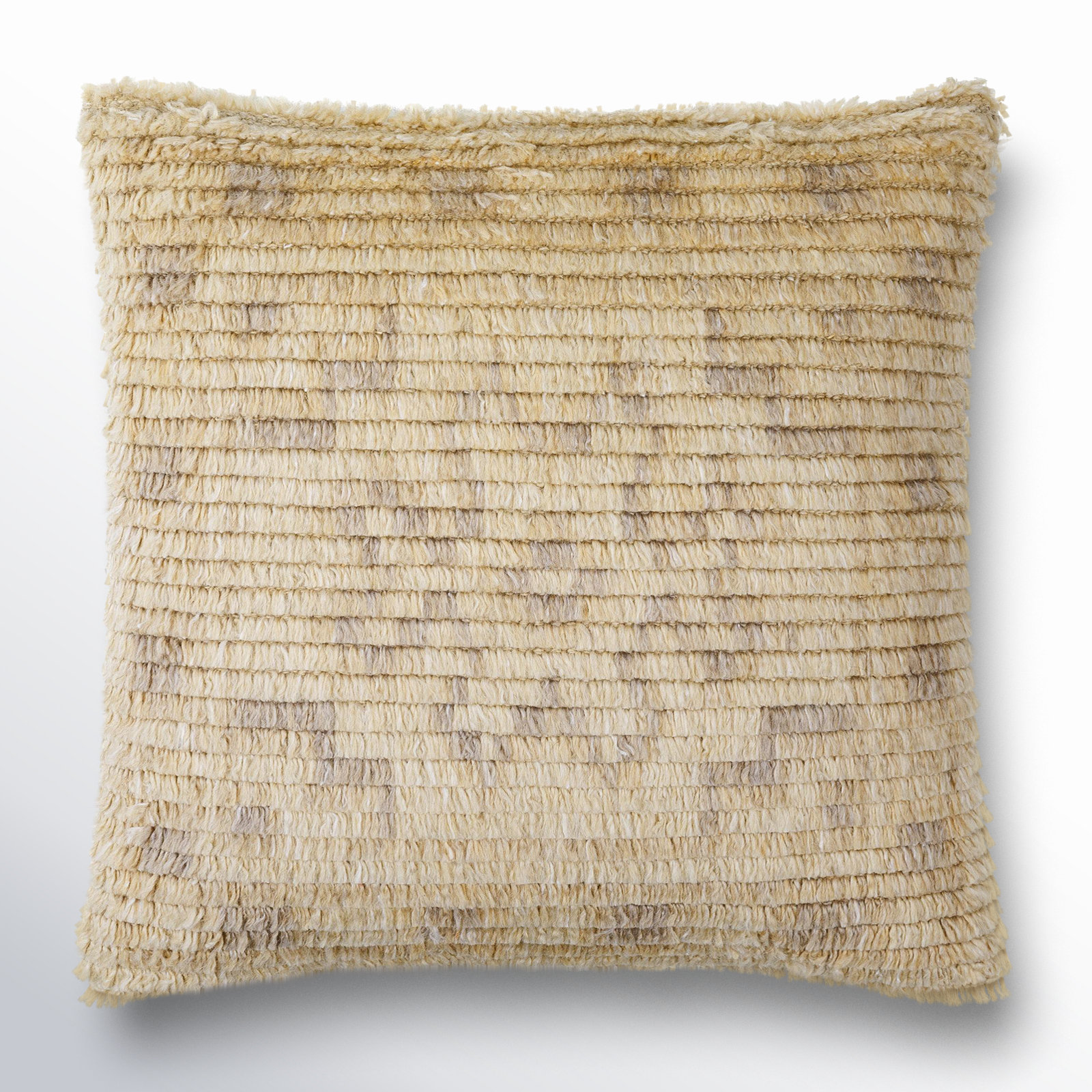 Wool Pillow Cover, Polyester/Polyfill, 22" x 22"