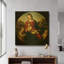 «Madonna with Child, St. John and a Child Saint» par Raphael, art mural en métal doré, 24 po x 24 po-99173783