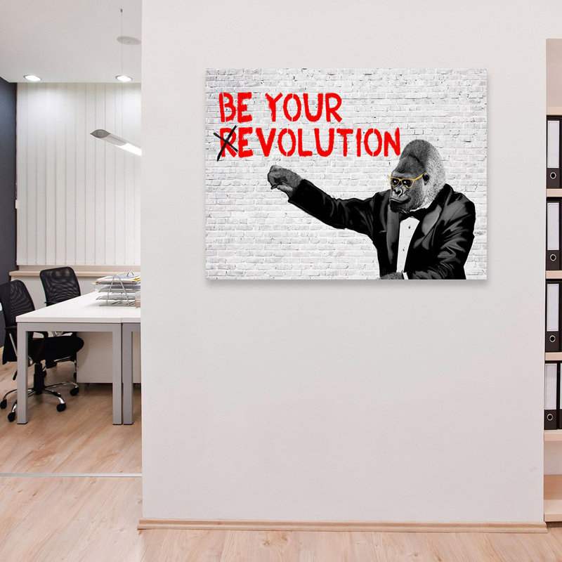 (R)Evolution by Masterfunk Collective - Wrapped Canvas Art Prints, 70cm H x 100cm W x 4cm D