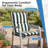  Outdoor Flanged Chair Cushions Set of 2, 39 x 20 x 2.4 Inch-1495750926