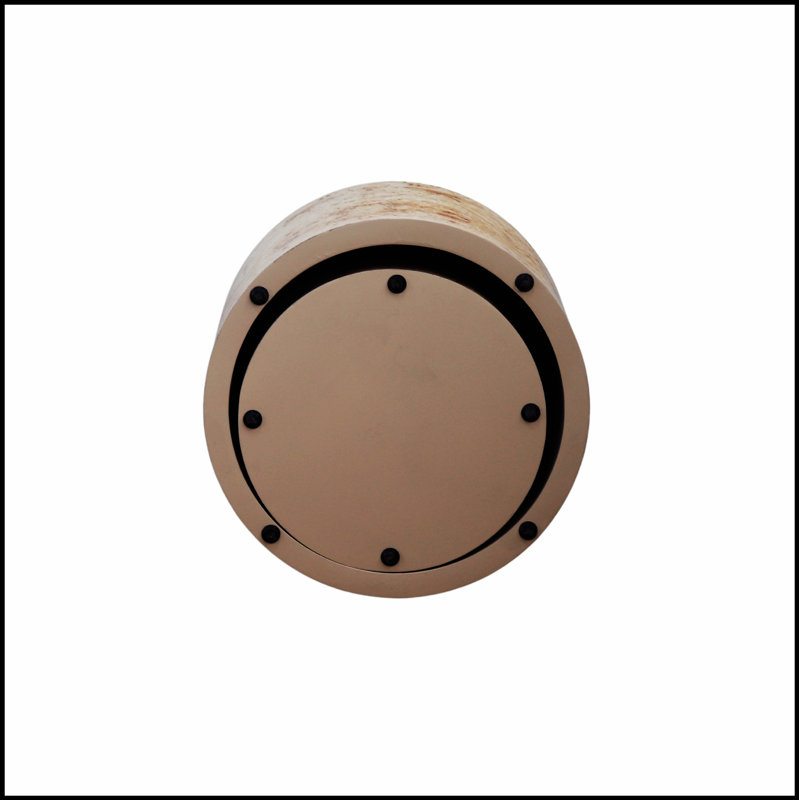 Ensemble de 2 tables basses gigognes, tables d'appoint rondes modernes en bois pour petits espaces, finition en loupe naturelle