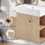 Meuble-lavabo flottant moderne 21,6 po avec lavabo en céramique, rangement à droite-1532182109