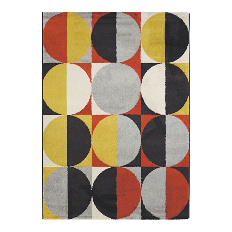 Dyess Polka Dots Area Rug, Rectangle 120cm x 170cm