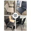 Chaise de salle à manger en cuir italien-112005515