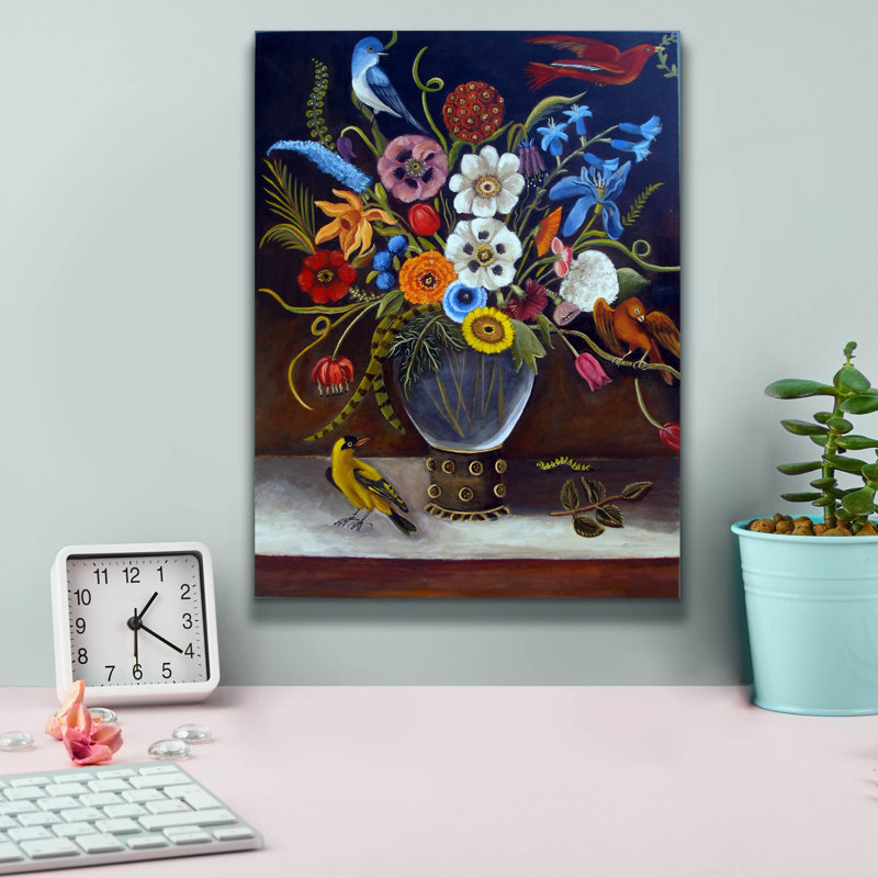 «Be Still Life» par Catherine A Nolin, art mural sur toile, H 16 po x l 12 po x P 0,75 po