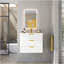 Armoire murale suspendue 24 po avec tiroir double, petit lavabo de salle de bain rectangulaire flottant avec trou de robinet simple et trop-plein, armoire de salle de bain moderne avec lavabo en céramique-1238406128