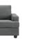 Fauteuil d'appoint moderne en tissu gris