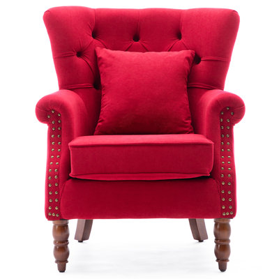 74.93Cm Wide Tufted Wingback Chair