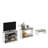 39" Grey And White Solid Console Table