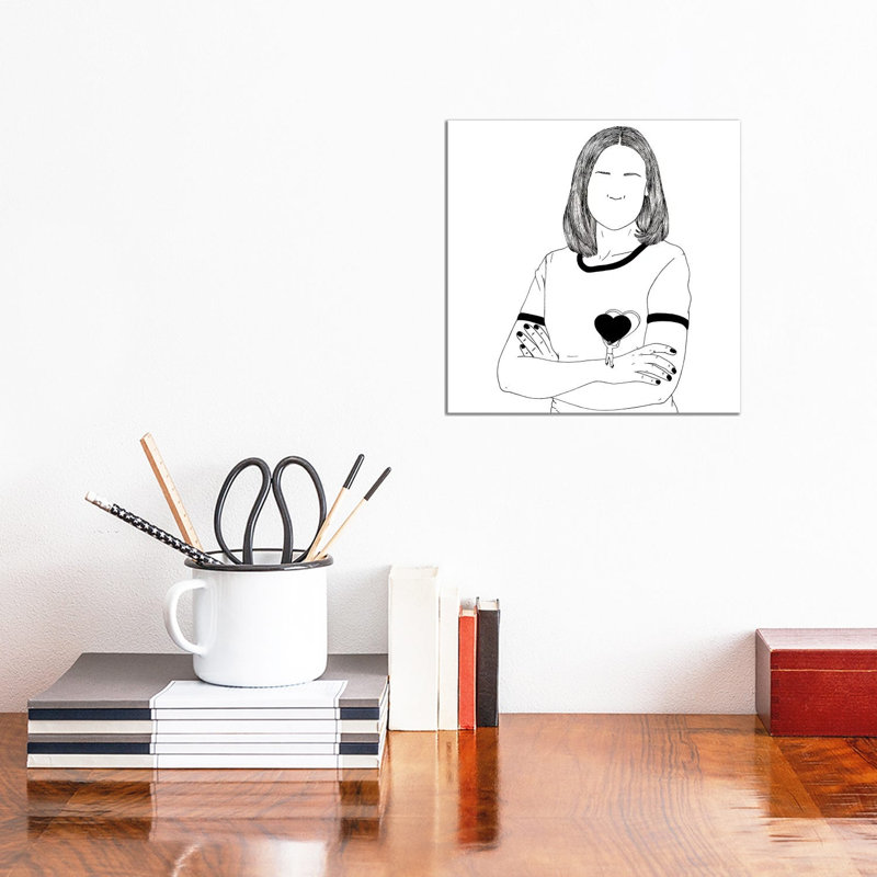 Cattitude I by Myles Sullivan - Floater Frame Gallery-Wrapped Canvas Giclée on Canvas, 30.48 cm H x 30.48 cm W