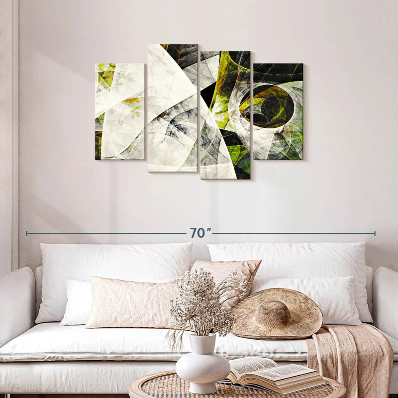 Avery Iced Lime Dynamic Abstract, 27" H x 43" W
