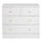 White 3-Tier 4-Drawer Dresser With Handles, Bedroom Nightstand Storage Cabinet-1481842210