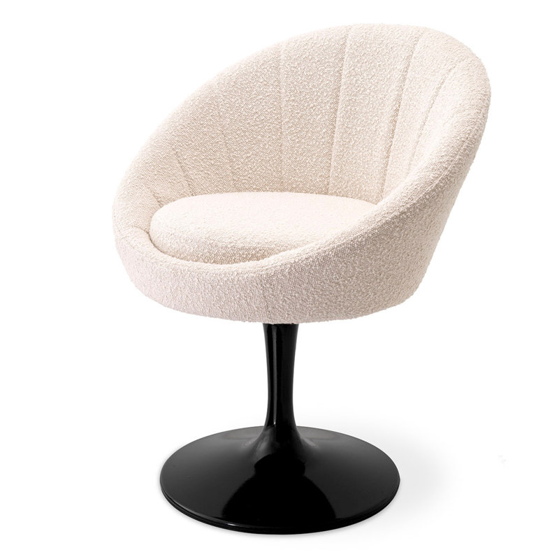 O'Neill Upholstered Dining Chair, Bouclé Cream
