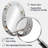 White And Gold Blooming Petunia's Charm - Traditional Oval Wall Mirror-1964976751