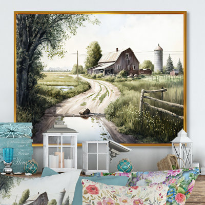 Welcome To The Farm I - Farmhouse / Country Canvas Wall Art