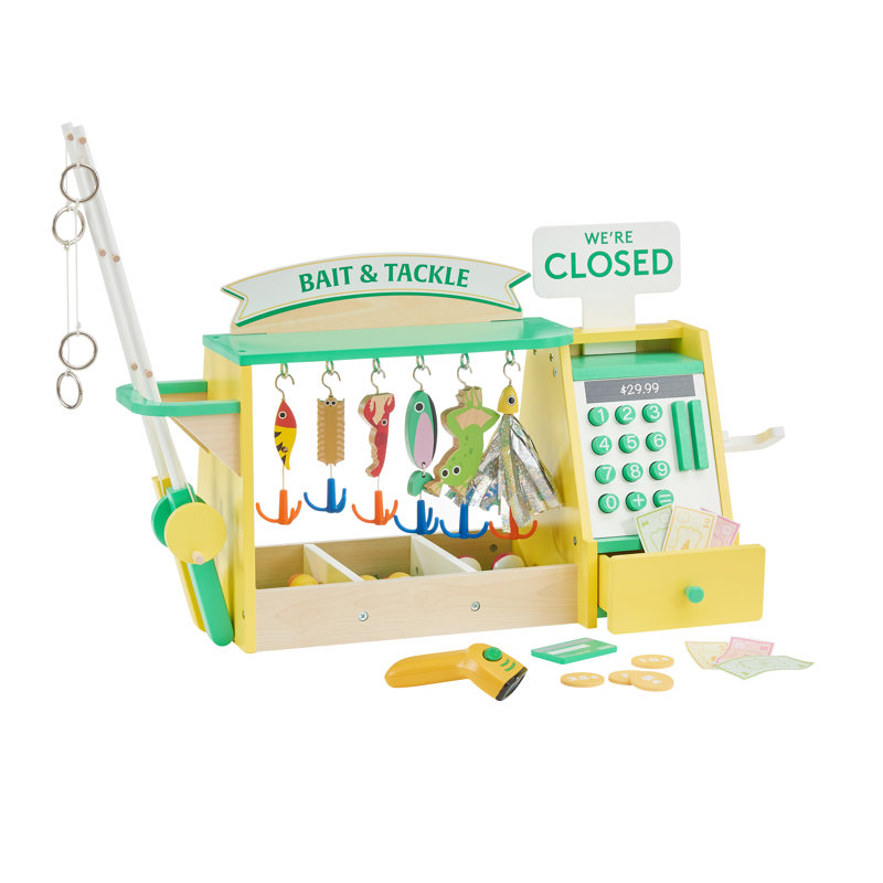 Teamson Kids My Little Helper Fishing Shop & 26 pc. Accessory Set