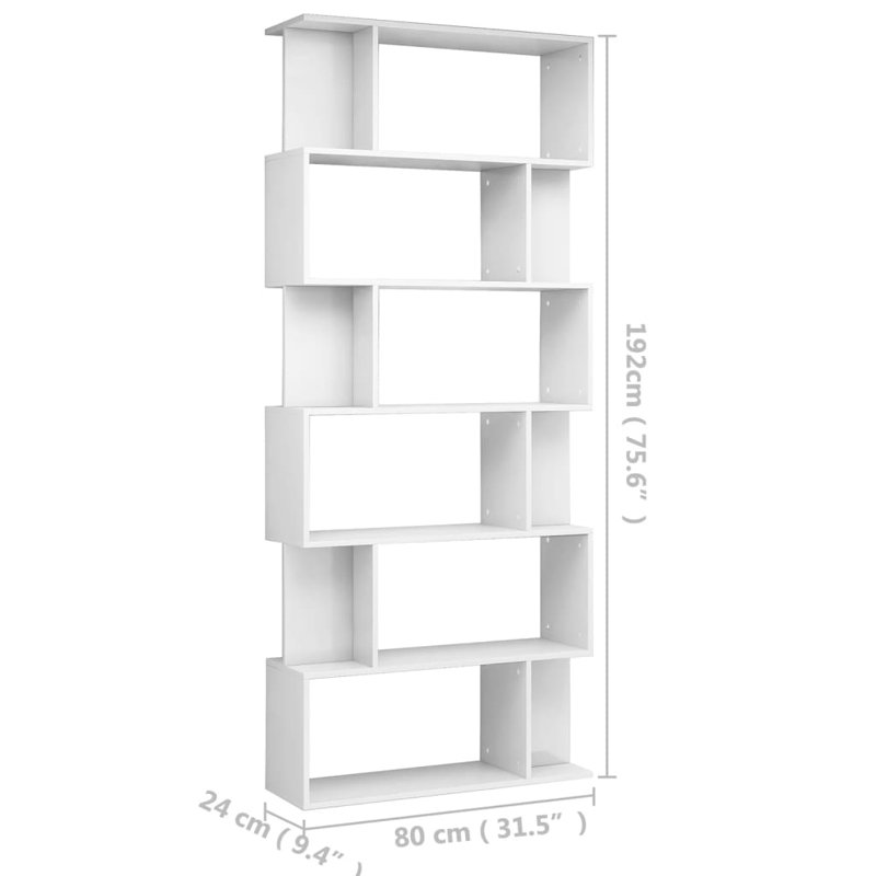 Alec-Andrew 203.2 cm W Bookcase, White