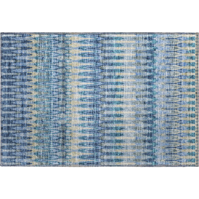 Premium Machine Washable Prisco Denim Rug