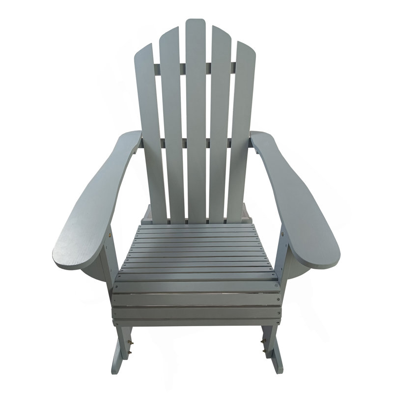 Chaise berçante inclinable en bois Adirondack