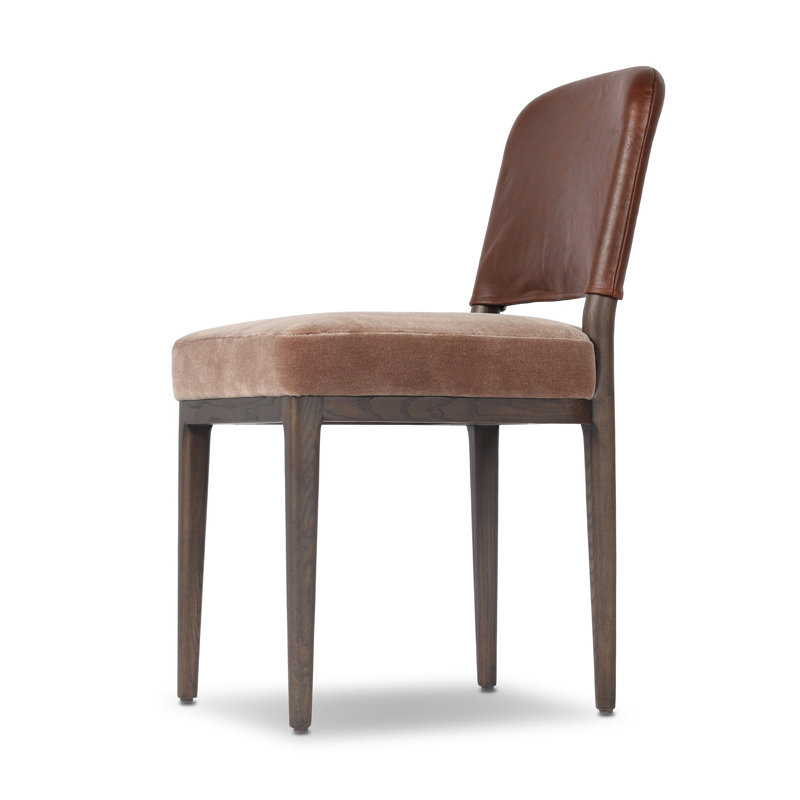 Ryver Dining Chair-Dulane Mahogany, Monte Mushroom