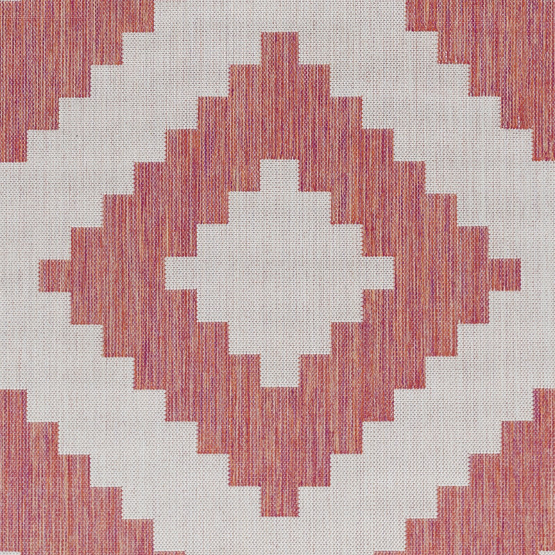 Angelah Geometric Indoor / Outdoor Rug, Runner 2'7" x 7'3"