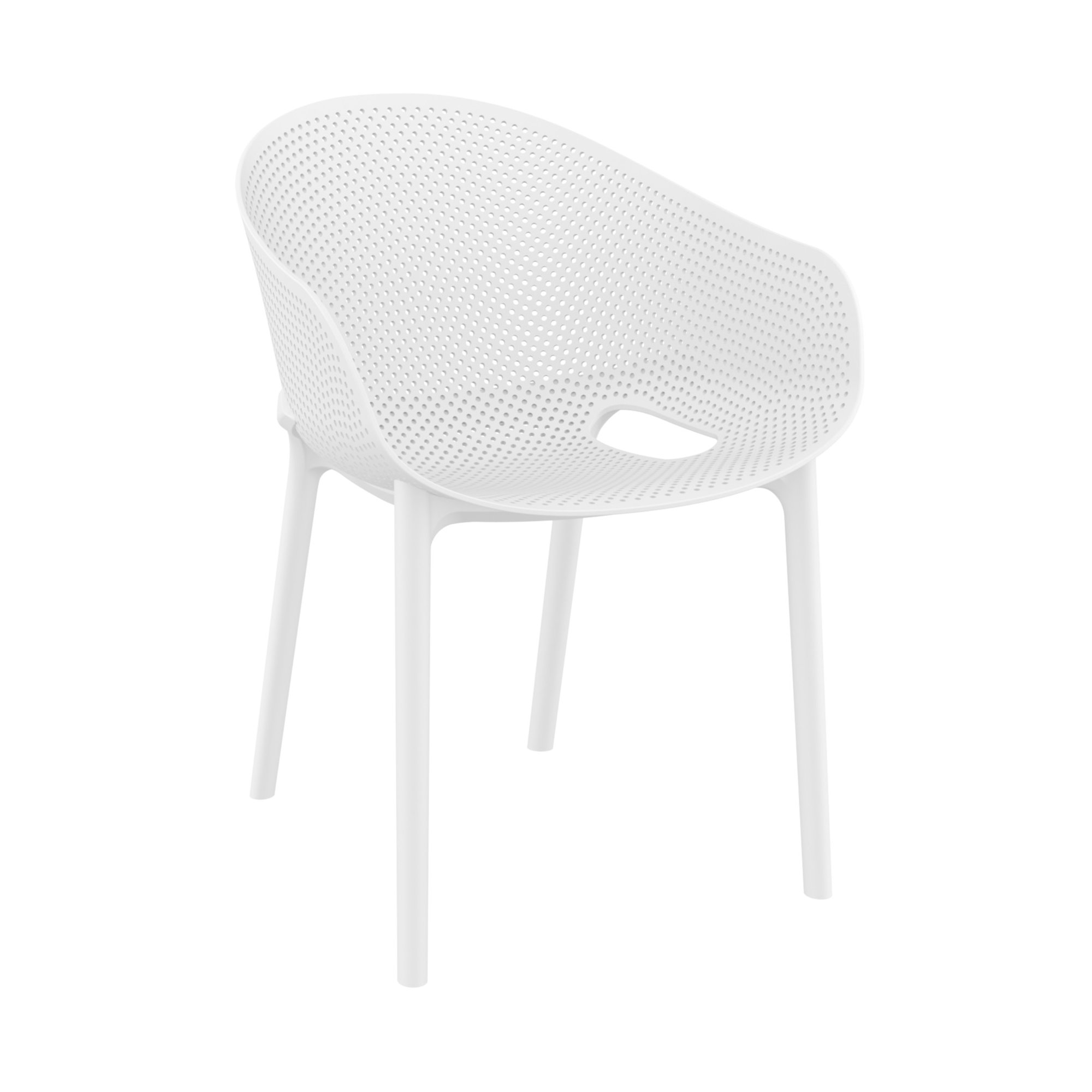 Farrah Sky Armchair 2 Person Seating Set, White