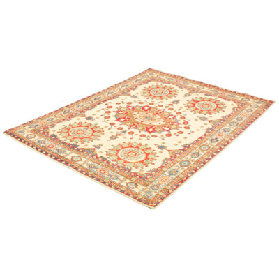 Quentel One-of-a-Kind 6'10" X 9'9" 2010s Wool Area Rug in Cream