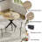 3 Pieces Round Dining Table Set for 2-989608555