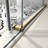 Shower Door 6076 Brushed Gold - One Fixed And Shifted, 70Mm 304 Stainless Steel Pulleys, , Nano Easy Clean, -Proof Coating With Soft Closing, Cleaning, For Bathroom-124069851