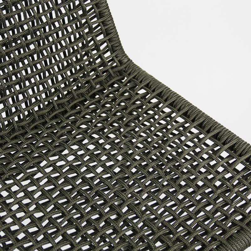 Knot Bar Stool, Charcoal Grey Frame/Charcoal Seat