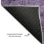 Tapis mauve lavable à la machine Premium Kiyondrea-897395298
