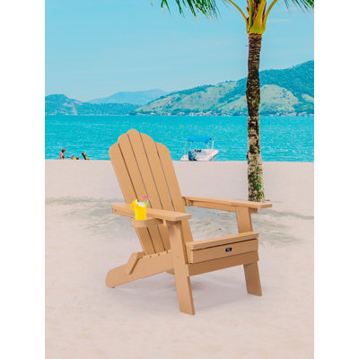 Chaise Adirondack pliante en bois avec repose-pieds Chanise