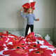 Marimekko Unikko Cotton Red Duvet Cover Set
