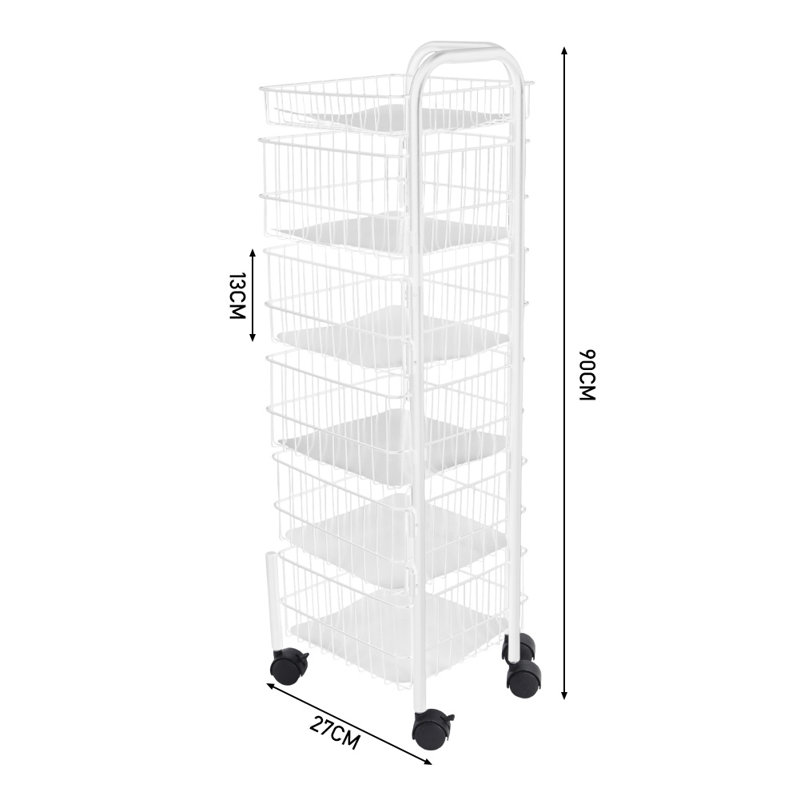 90cm H x 27cm W Utility Cart with Wheels