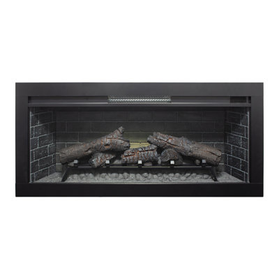 Infrared Electric Fireplace 36 Inch, Removable Trim, Touch Panel, Double Protection, 1500W Heat Output, 400 Sq. Ft. Coverage, 8-Hour Timing, 11 Temperature Settings Inch With Quartz Heat, Trim Kit,