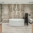 BE 65'' x 34'' Soaking Solid Surface Bathtub-88888044-89055019